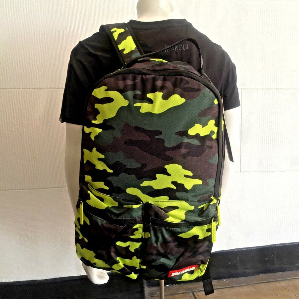Men's Fashion Green Camo Bag